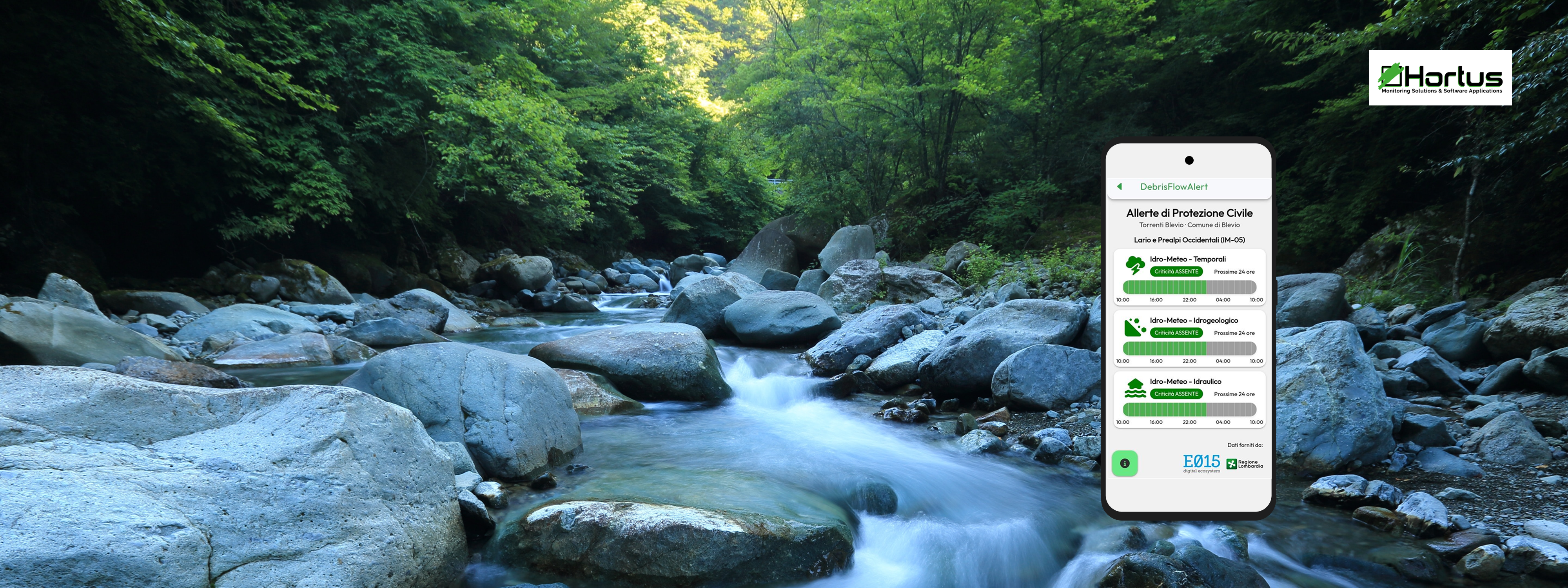 Nuova app E015 “Debris Flow Alert”