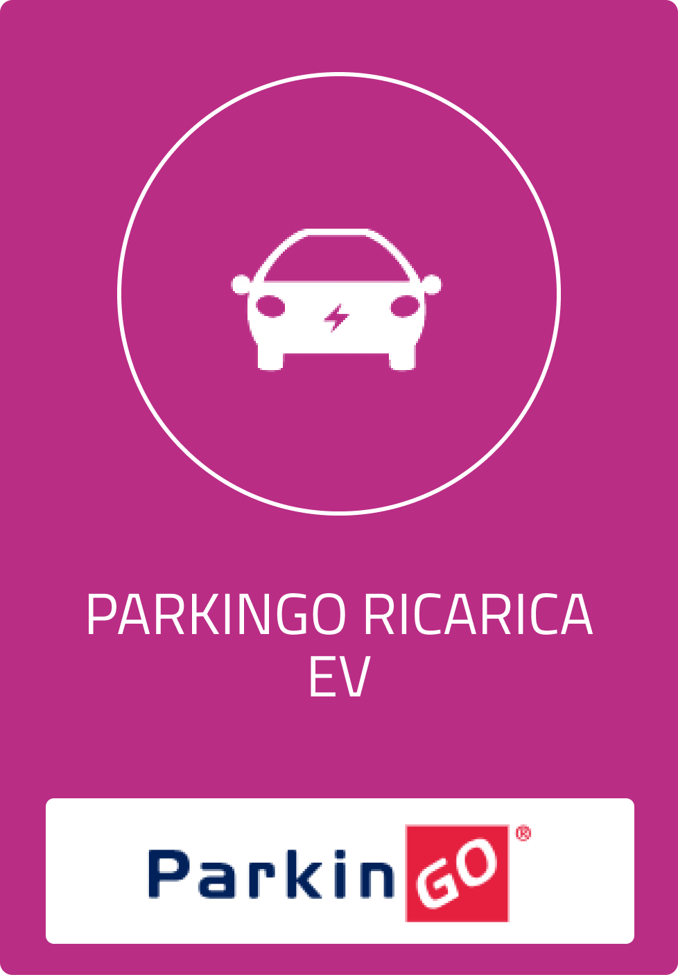 ParkinGO ricarica EV