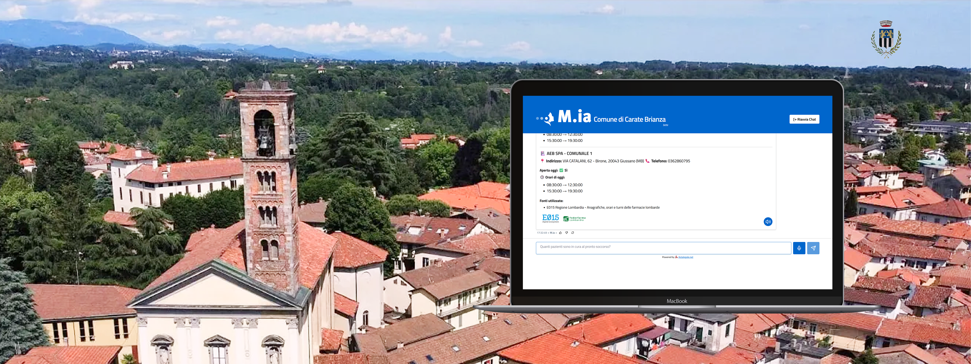 Nuova app E015 “M.ia – Comune di Carate Brianza”