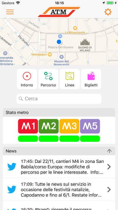 ATM Milano Official App (Android) screenshot 1