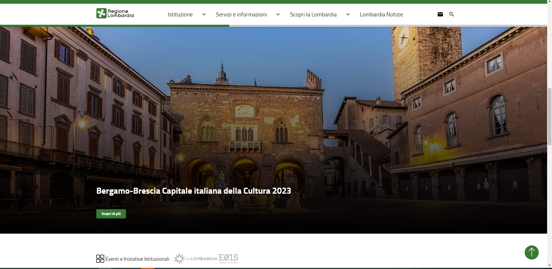 Portale istituzionale di Regione Lombardia screenshot 1