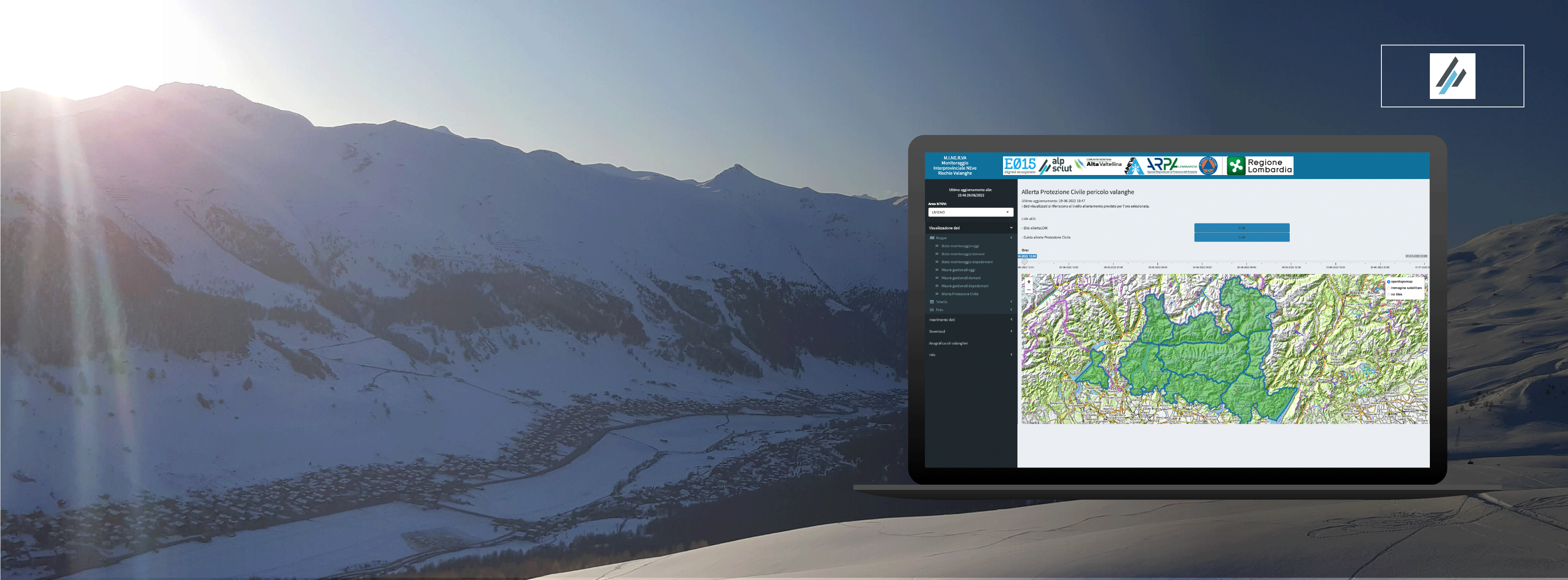 Nuova Applicazione E015 “Monitoraggio Neve e Valanghe”