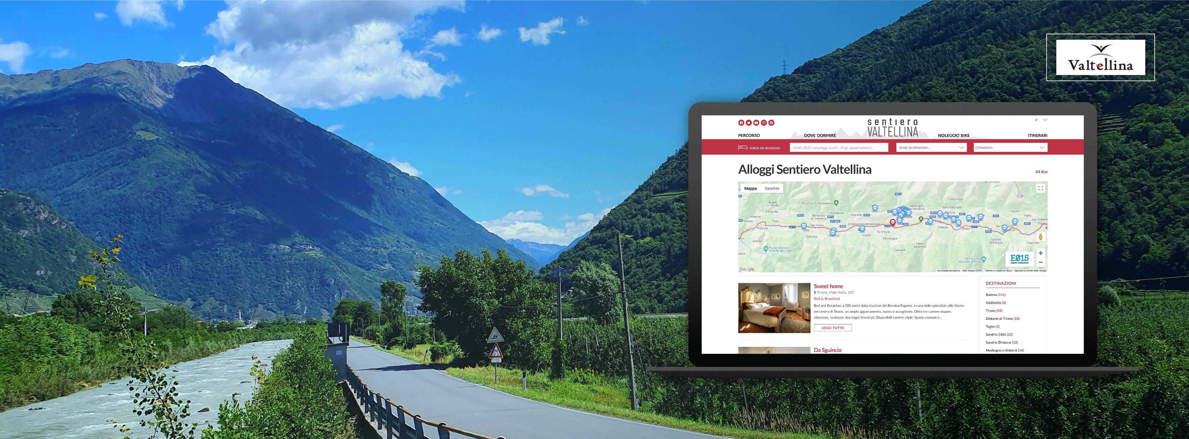 Nuova applicazione E015 Sentiero Valtellina