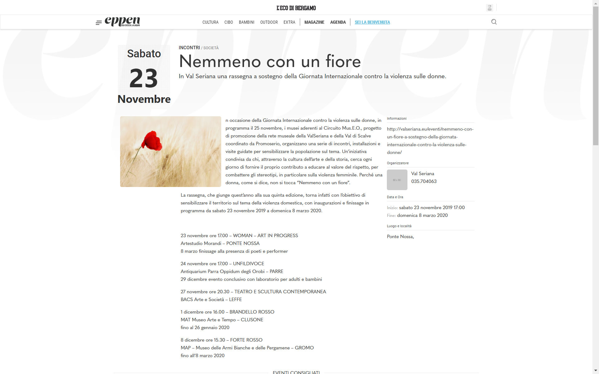 Eppen - Bergamo Avvenimenti screenshot 1